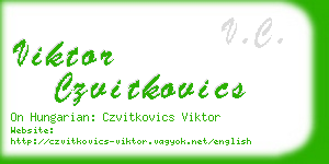 viktor czvitkovics business card